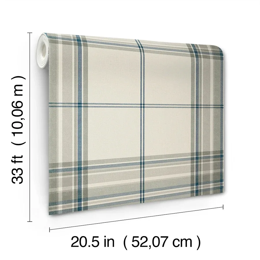A-Street Prints Westley Moss Plaid Wallpaper - SKU 4147-27387