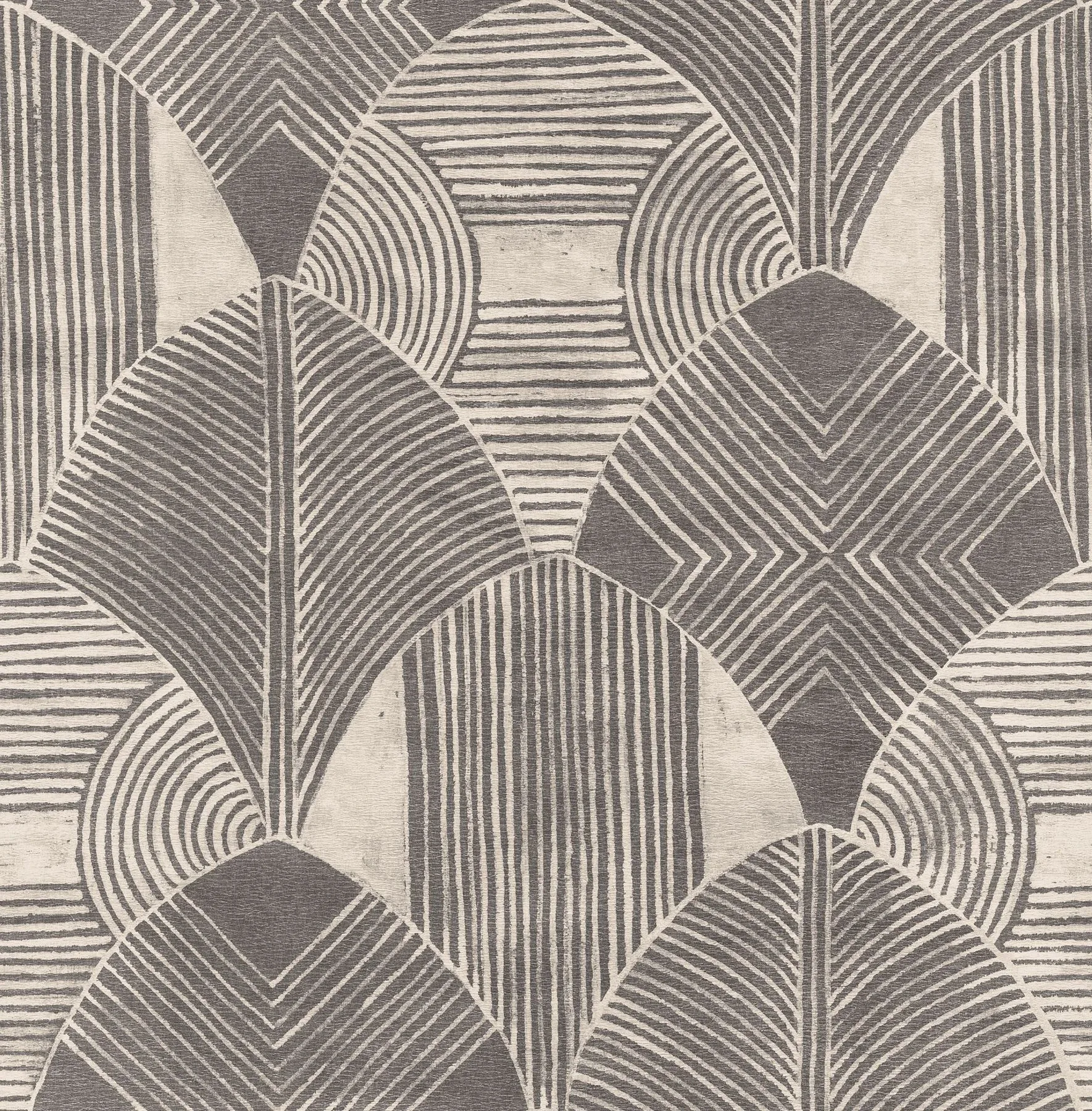 2964-25928 | Westport Charcoal Geometric Wallpaper