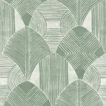 A-Street Prints Westport Green Geometric Wallpaper - SKU 2964-25932