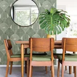 A-Street Prints Westport Green Geometric Wallpaper - SKU 2964-25932