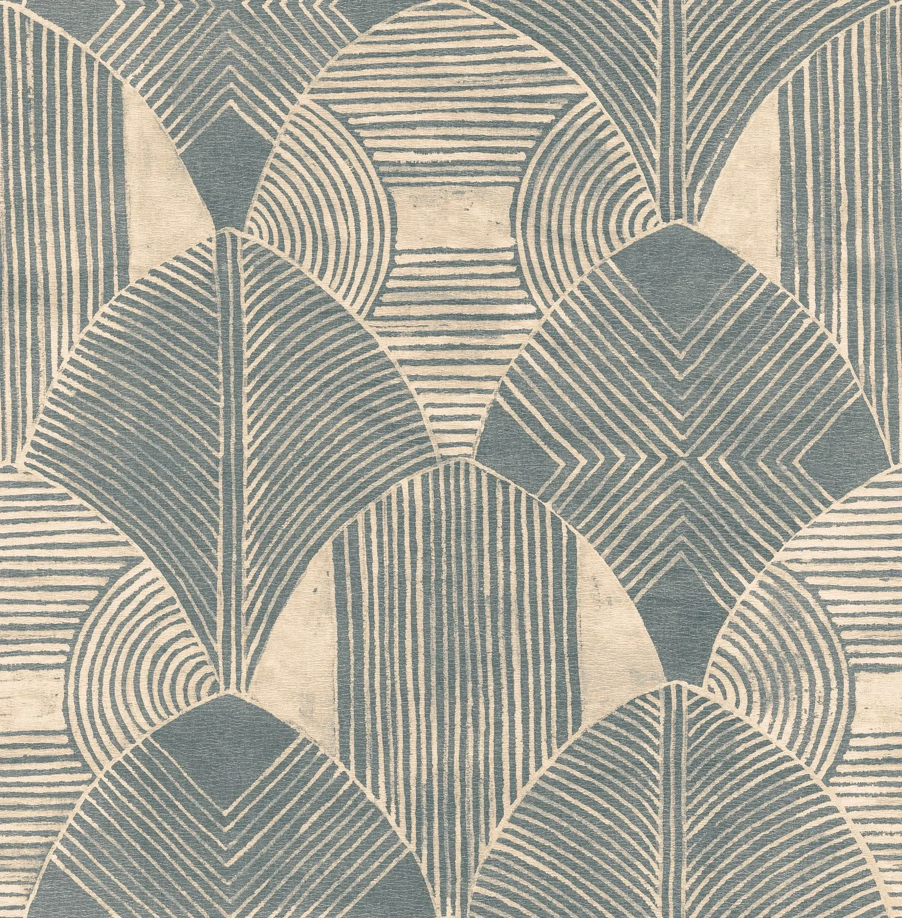 A-Street Prints Westport Teal Geometric Wallpaper - SKU 2964-25931