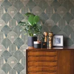 A-Street Prints Westport Teal Geometric Wallpaper - SKU 2964-25931