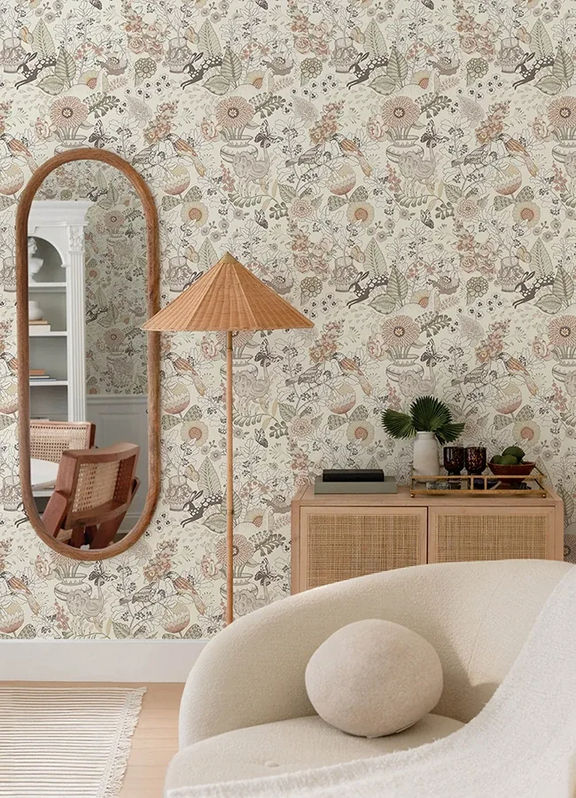 A-Street Prints Whimsy Coral Fauna Wallpaper - SKU 4135-12807