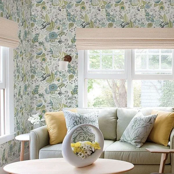 A-Street Prints Whimsy Green Fauna Wallpaper - SKU 2821-12803