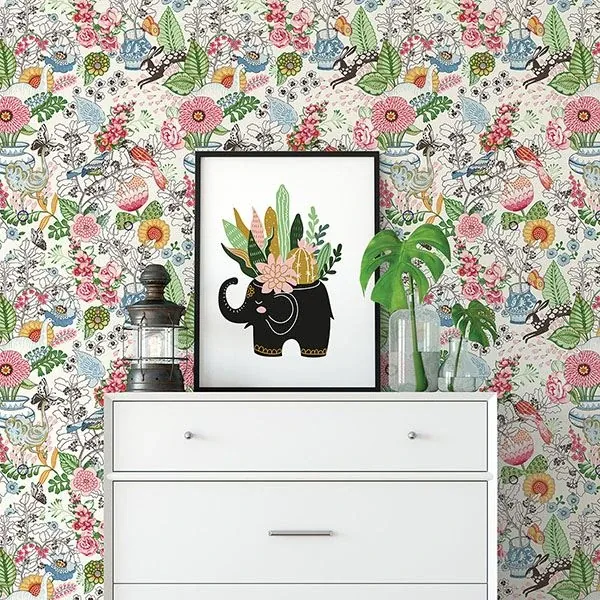 A-Street Prints Whimsy Multicolor Fauna Wallpaper - SKU 2821-12801