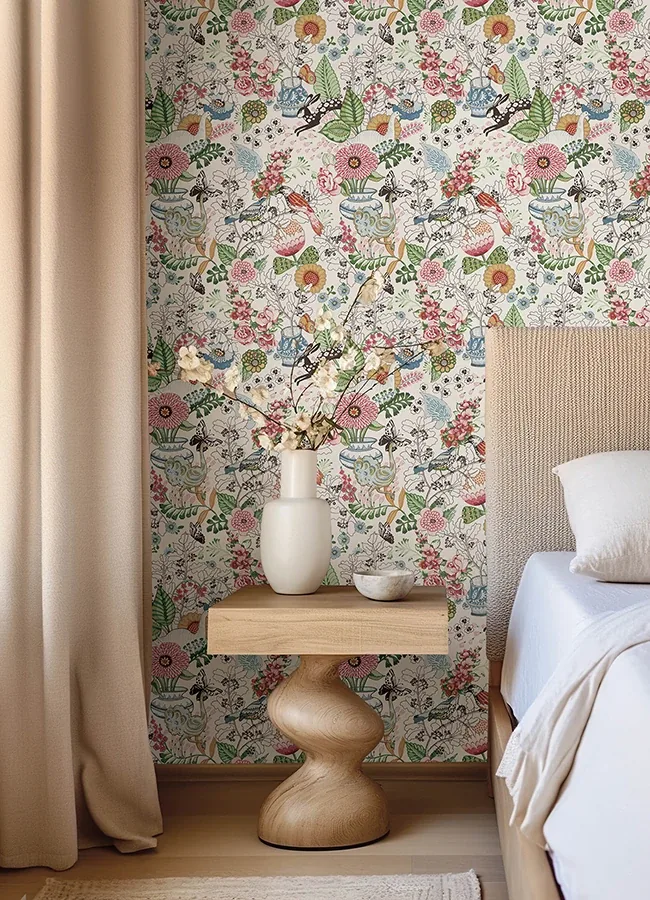 A-Street Prints Whimsy Multicolor Fauna Wallpaper - SKU 4135-12801