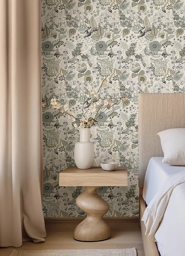 A-Street Prints Whimsy Neutral Fauna Wallpaper - SKU 4135-12806
