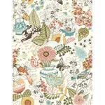 A-Street Prints Whimsy Pink Fauna Wallpaper - SKU 4135-12802