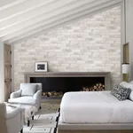 A-Street Prints White Reclaimed Bricks Wallpaper - SKU 2701-22321