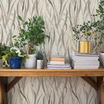 A-Street Prints Willoughby Neutral Fronds Wallpaper - SKU 4202-330205