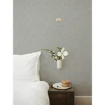 A-Street Prints Wilma Grey Block Print Wallpaper - SKU 2999-13126