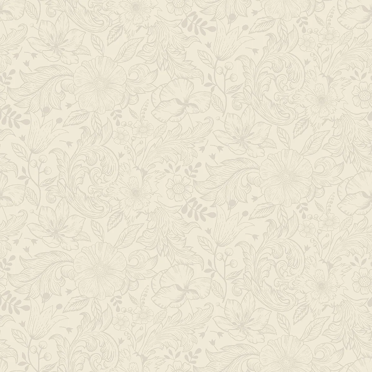 2999-13125 | Wilma White Block Print Wallpaper