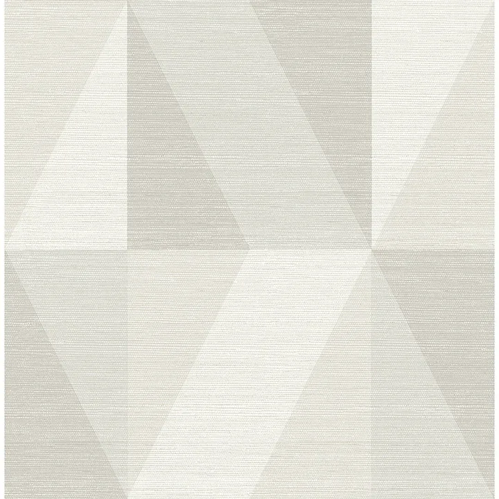 A-Street Prints Winslow Bone Geometric Faux Grasscloth Wallpaper - SKU 4141-27108