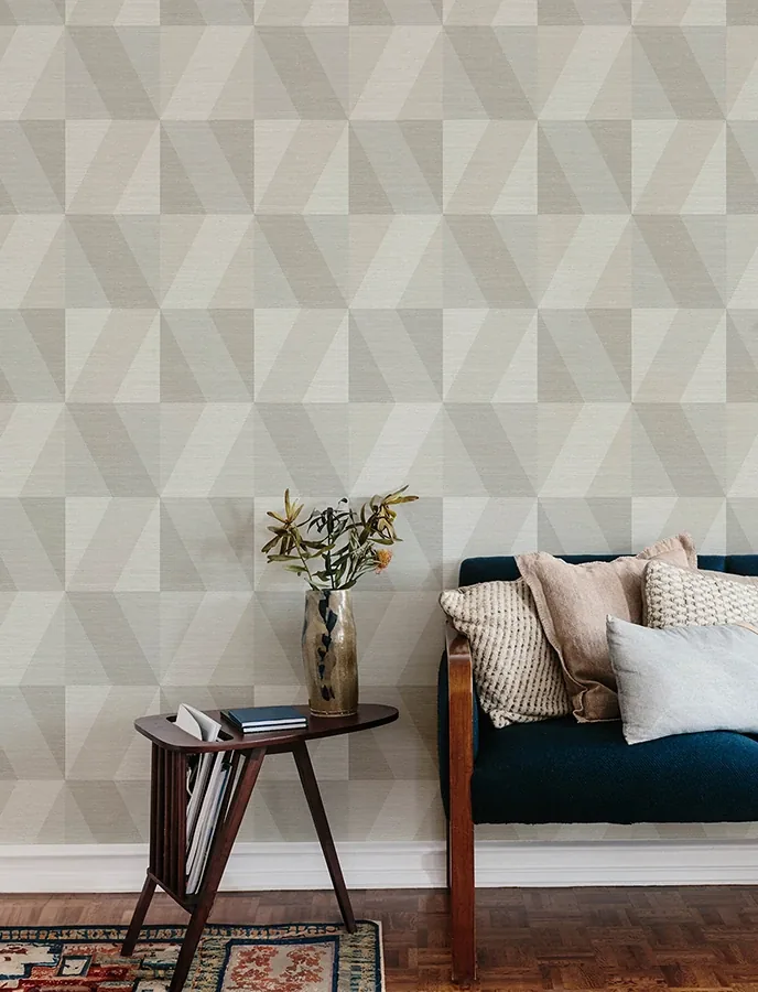 A-Street Prints Winslow Bone Geometric Faux Grasscloth Wallpaper | Wallpaper Twins A-Street Prints Winslow Bone Geometric Faux Grasscloth Wallpaper - SKU 4141-27108