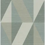 A-Street Prints Winslow Green Geometric Faux Grasscloth Wallpaper - SKU 4141-27106