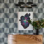 A-Street Prints Winslow Slate Geometric Faux Grasscloth Wallpaper | Wallpaper Twins A-Street Prints Winslow Slate Geometric Faux Grasscloth Wallpaper - SKU 4141-27109