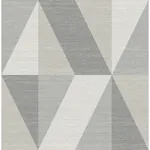 A-Street Prints Winslow Stone Geometric Faux Grasscloth Wallpaper | Wallpaper Twins A-Street Prints Winslow Stone Geometric Faux Grasscloth Wallpaper - SKU 4141-27107