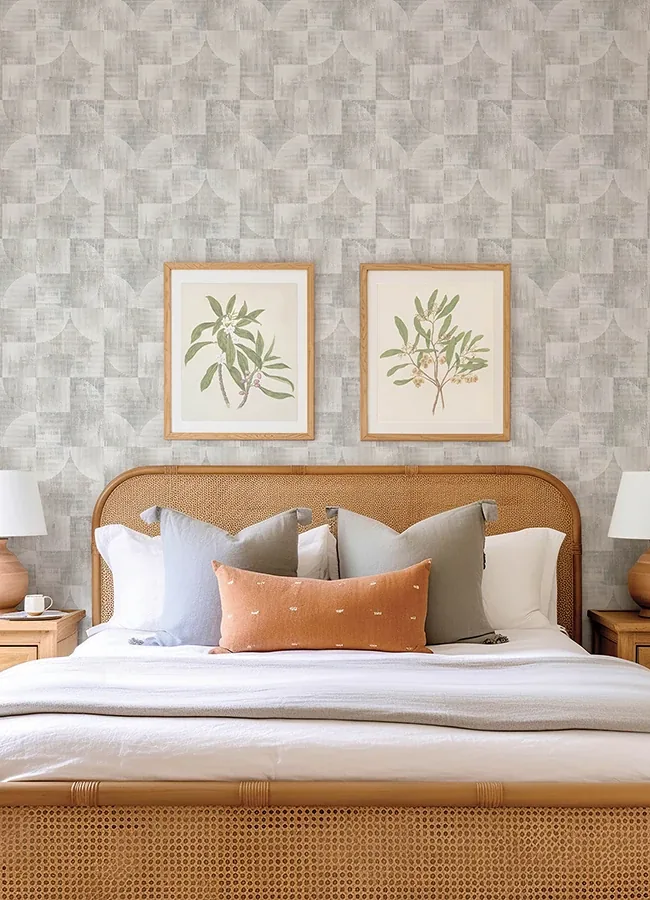 A-Street Prints Woodbine Neutral Abstract Geometric Wallpaper - SKU 4155-27342