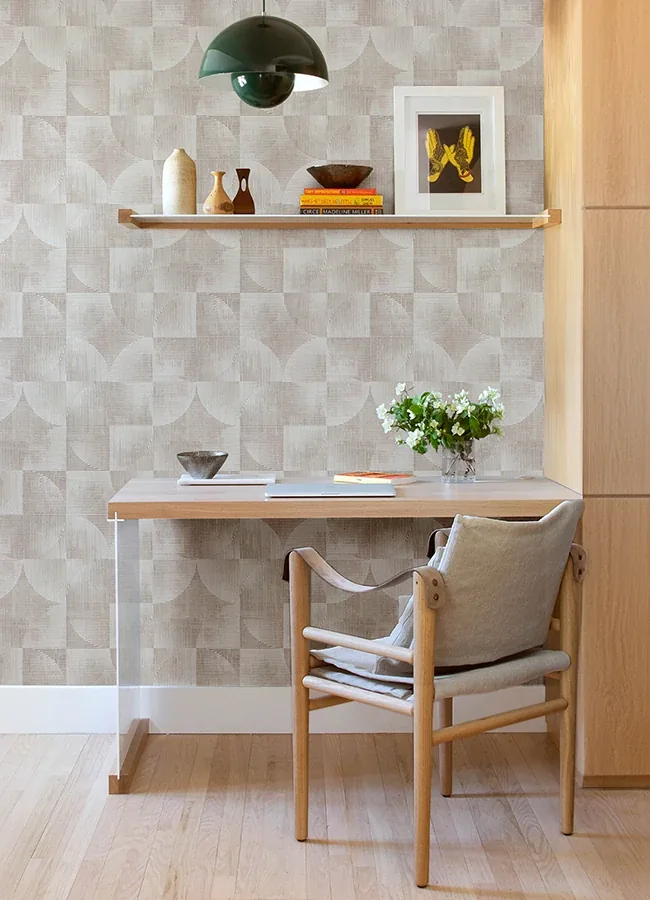 A-Street Prints Woodbine Rose Abstract Geometric Wallpaper - SKU 4155-27341