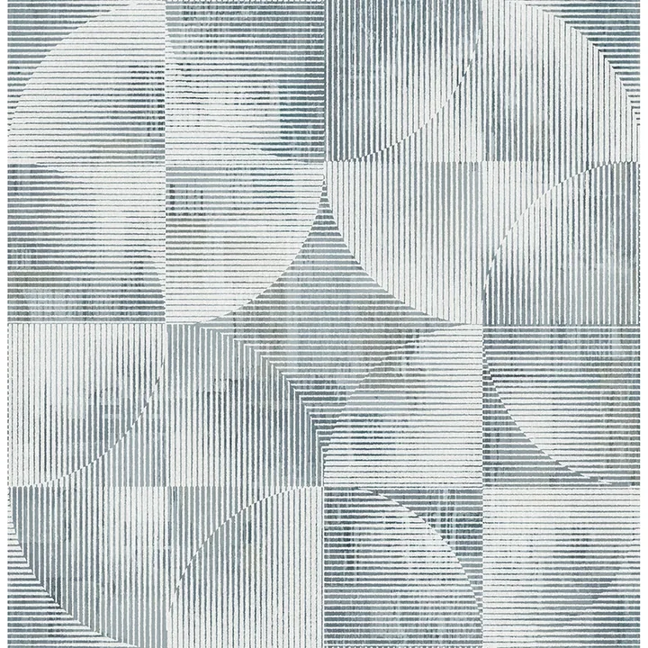 4155-27343 | Woodbine Slate Abstract Geometric Wallpaper