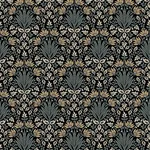 A-Street Prints Woodbury Black Floral Damask Wallpaper - SKU 4173-27630