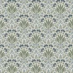 A-Street Prints Woodbury Blue Floral Damask Wallpaper - SKU 4173-27632
