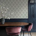 A-Street Prints Woodbury Blue Floral Damask Wallpaper - SKU 4173-27632