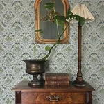 A-Street Prints Woodbury Blue Floral Damask Wallpaper - SKU 4173-27632