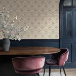 A-Street Prints Woodbury Brown Floral Damask Wallpaper - SKU 4173-27633