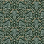 A-Street Prints Woodbury Evergreen Floral Damask Wallpaper - SKU 4173-27631