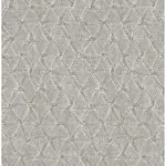 A-Street Prints Wright Pewter Textured Triangle Wallpaper - SKU 2970-26115