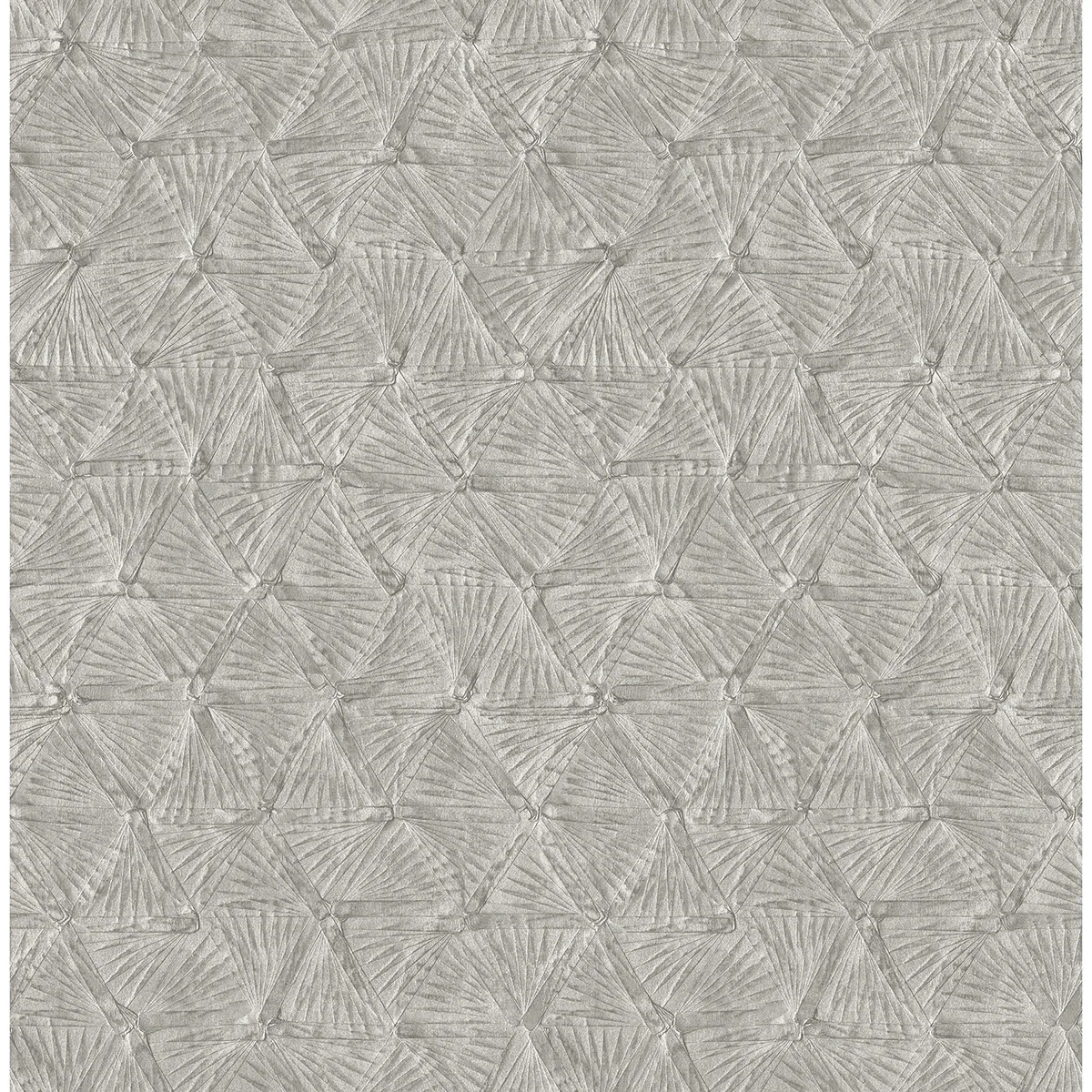2970-26115 | Wright Pewter Textured Triangle Wallpaper