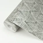 A-Street Prints Wright Pewter Textured Triangle Wallpaper - SKU 2970-26115