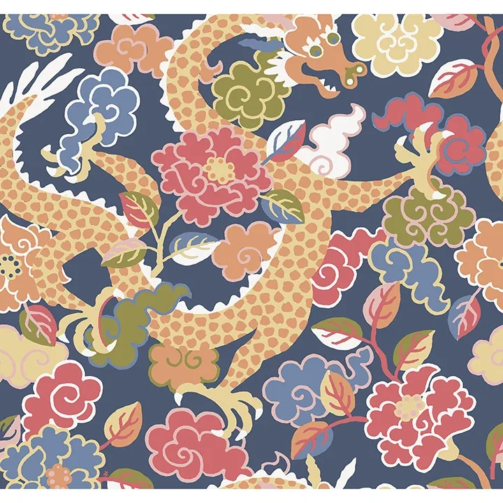 4120-72007 | Yanci Orange Dragon Wallpaper