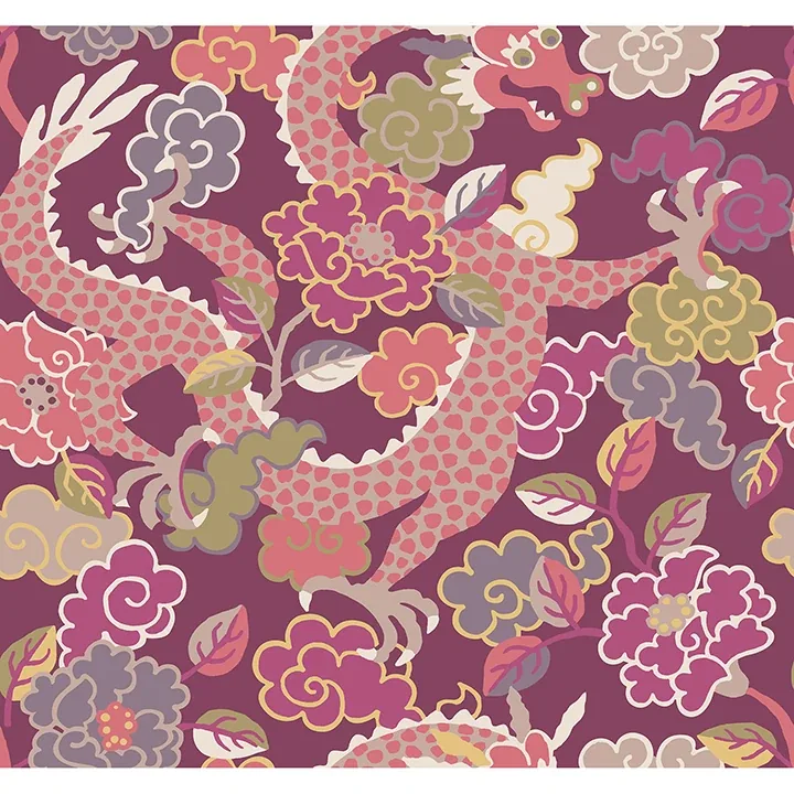 4120-72009 | Yanci Plum Dragon Wallpaper