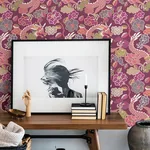 A-Street Prints Yanci Plum Dragon Wallpaper - SKU 4120-72009