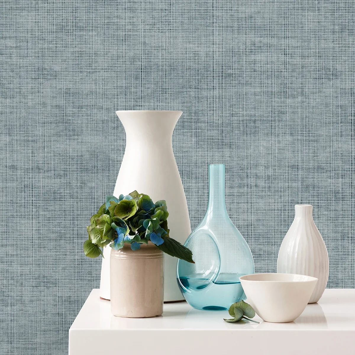 A-Street Prints Yawen Blue String Wallpaper - SKU 2972-86172