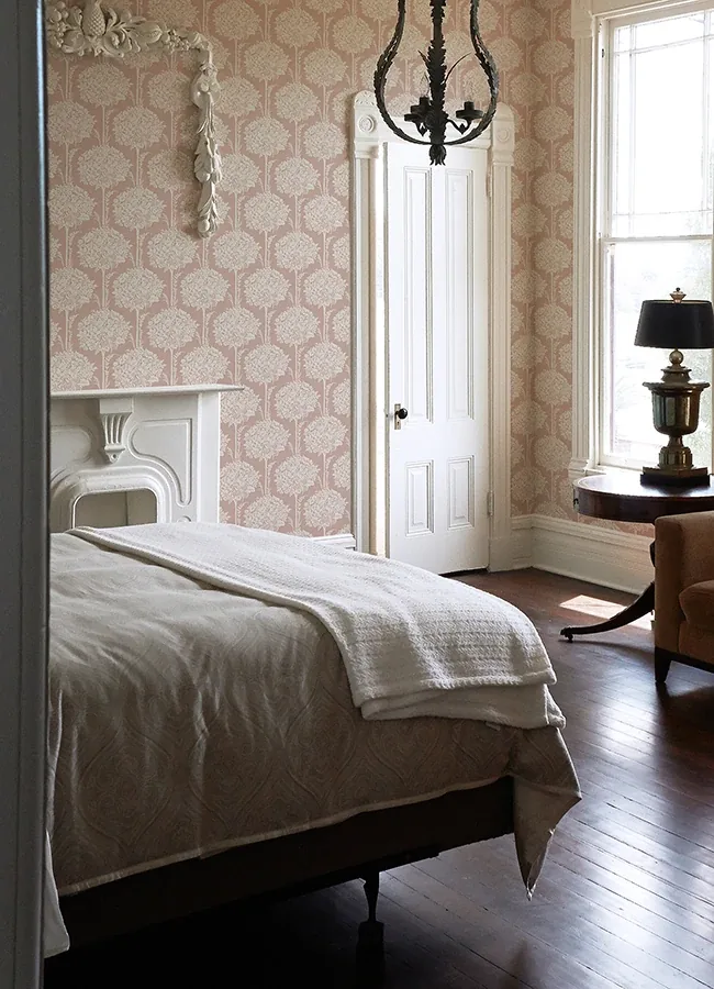 A-Street Prints Zaria Apricot Topiary Wallpaper - SKU 4074-26624