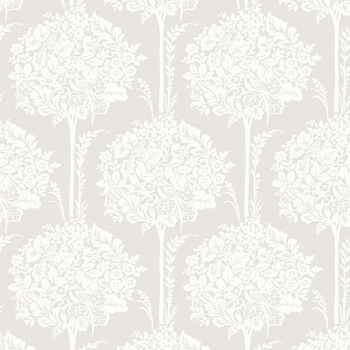 4074-26623 | Zaria Lavender Topiary Wallpaper