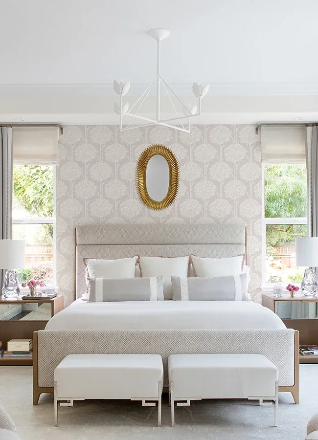 A-Street Prints Zaria Lavender Topiary Wallpaper - SKU 4074-26623