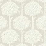 A-Street Prints Zaria Taupe Topiary Wallpaper - SKU 4074-26626