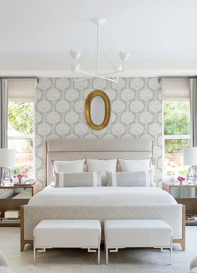 A-Street Prints Zaria Taupe Topiary Wallpaper - SKU 4074-26626