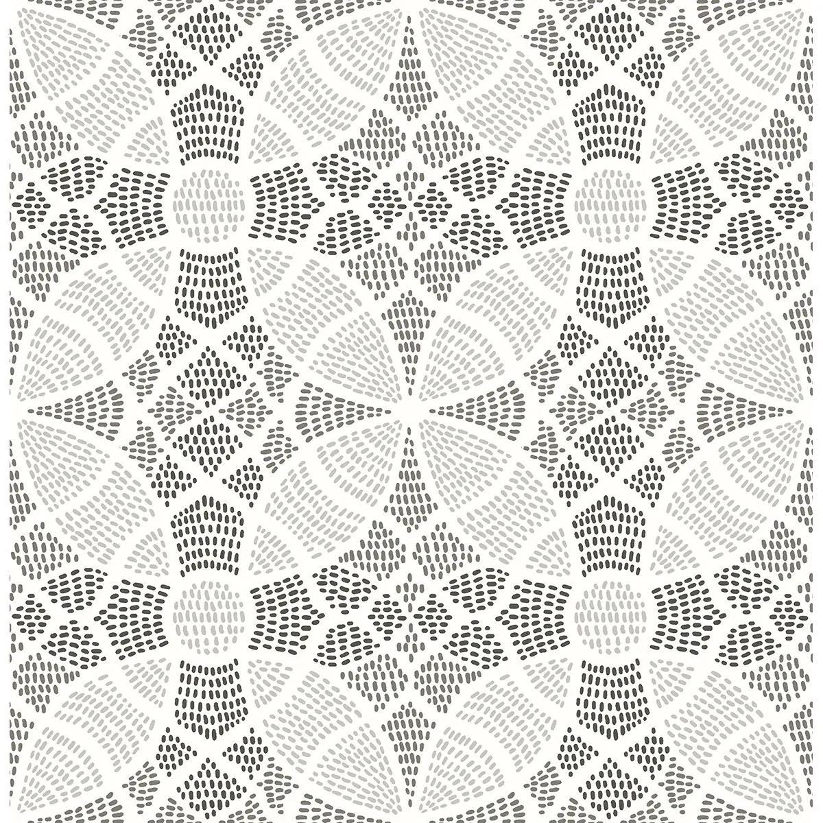 A-Street Prints Zazen Grey Geometric Wallpaper - SKU 2764-24336