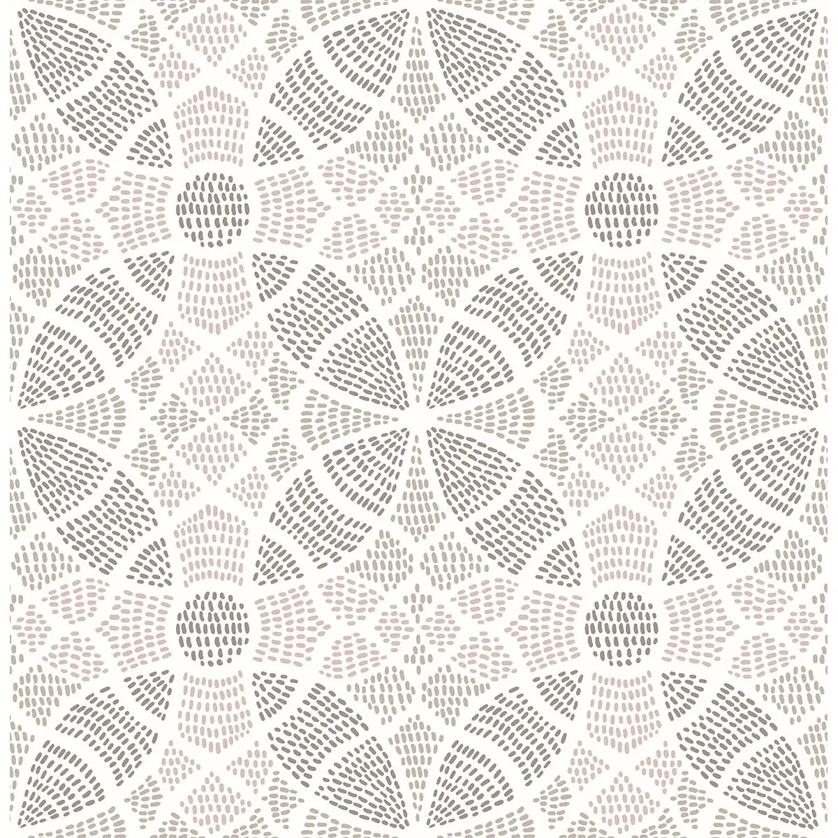 2764-24337 | Zazen Rose Geometric Wallpaper