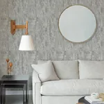 A-Street Prints Zinarliya Silver Column Wallpaper - SKU 4105-86628