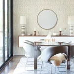 A-Street Prints Ziva Cream Trellis Wallpaper - SKU 4019-86448