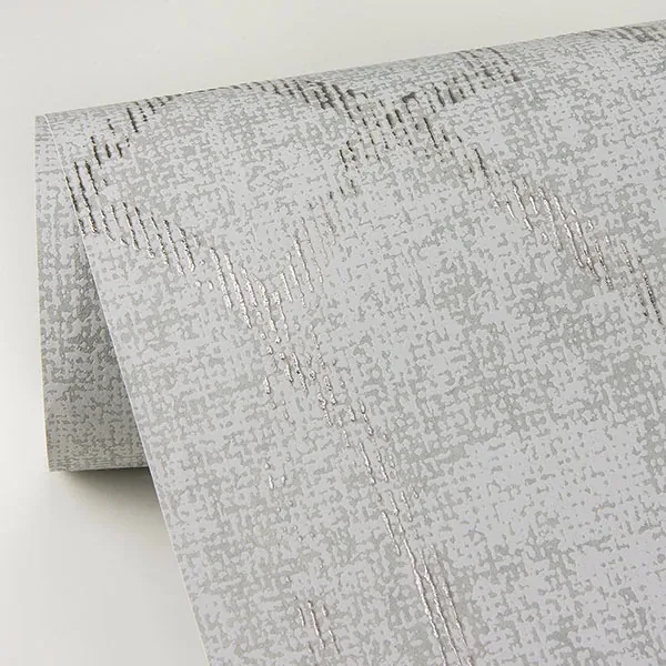 A-Street Prints Ziva Platinum Metallic Trellis Wallpaper - SKU 2976-86452