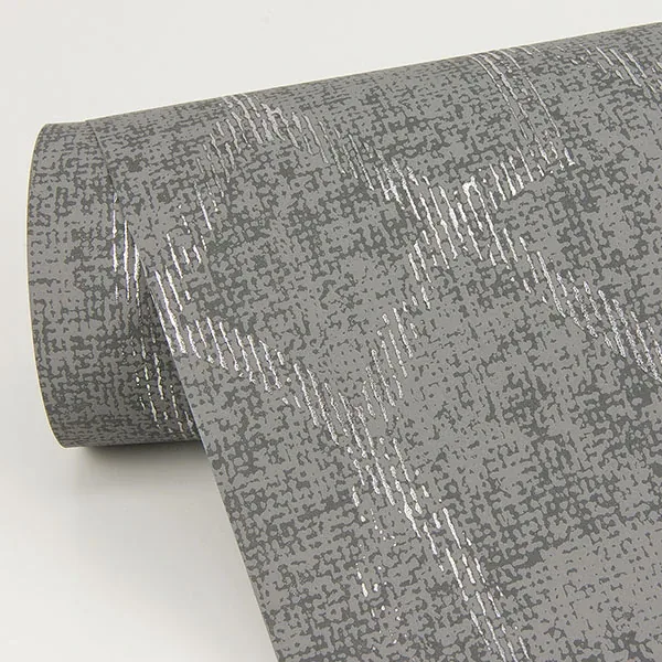 A-Street Prints Ziva Silver Metallic Trellis Wallpaper - SKU 2976-86447