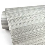 A-Street Prints Zoysia Platinum Grasscloth Wallpaper - SKU 2829-82022