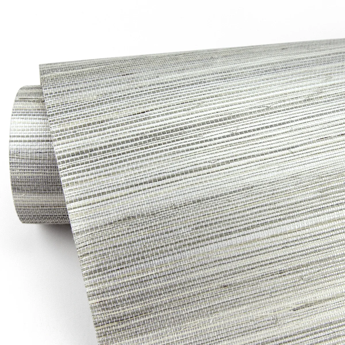 A-Street Prints Zoysia Platinum Grasscloth Wallpaper - SKU 2829-82022